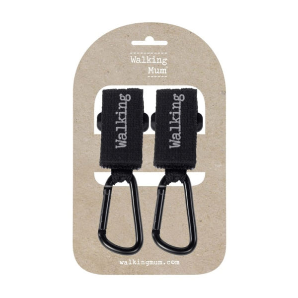 Set 2 Ganchos p/ Carrinho Walking Mum Eco Mum Black Autobrinca Online