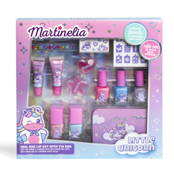 Kit Unhas e Lábios Martinelia Little Unicorn Autobrinca Online
