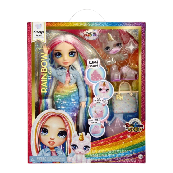 Rainbow High Fashion Doll c/ Slime Amaya Raine Autobrinca Online