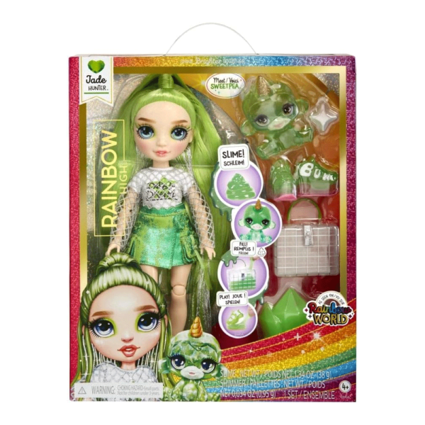 Rainbow High Fashion Doll c/ Slime Jade Hunter Autobrinca Online