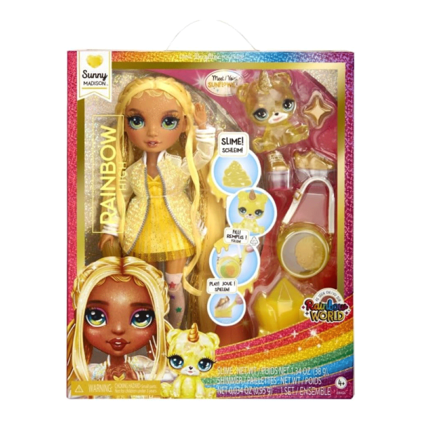 Rainbow High Fashion Doll c/ Slime Sunny Madison Autobrinca Online