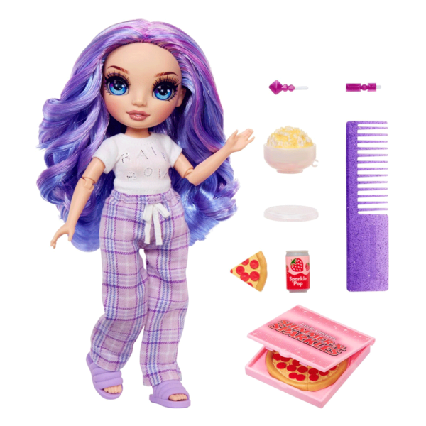 Rainbow High Junior Pijama Party Violet Willow Autobrinca Online