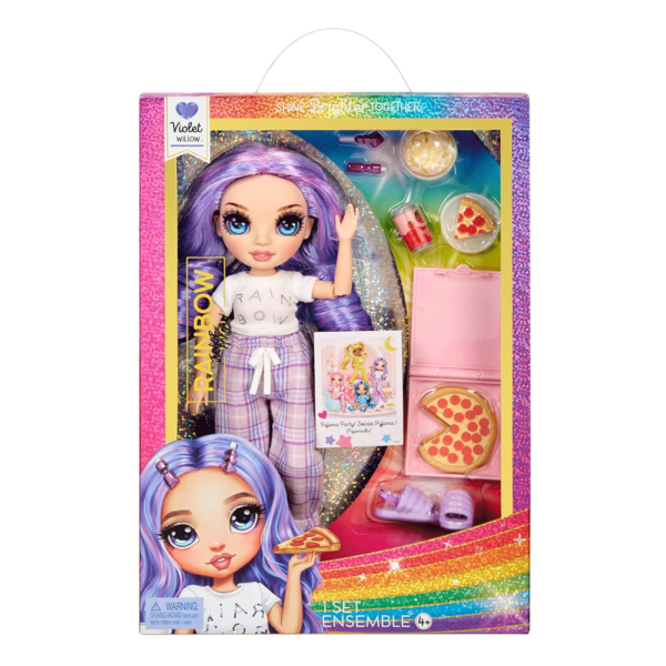 Rainbow High Junior Pijama Party Violet Willow Autobrinca Online