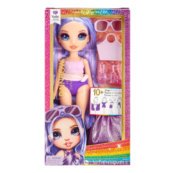 Rainbow High Swim and Style Violet Willow Autobrinca Online