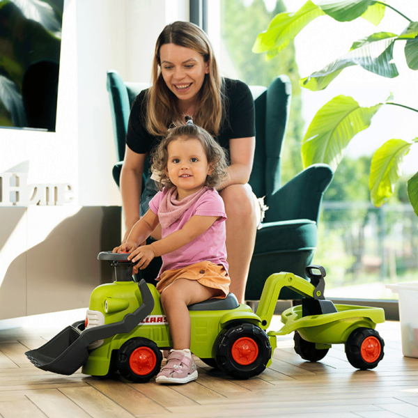 Trator Falk Baby Claas + Reboque + Pás Autobrinca Online