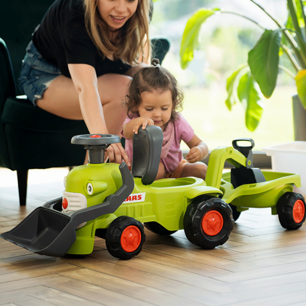 Trator Falk Baby Claas + Reboque + Pás Autobrinca Online