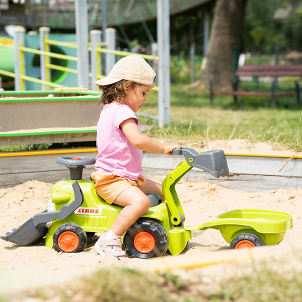 Trator Falk Baby Claas + Reboque + Pás Autobrinca Online