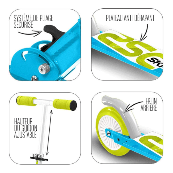 Trotinete 2 Rodas Stamp Skids Azul Autobrinca Online