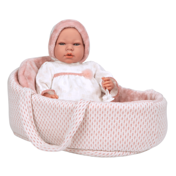 Boneca Elegance Arias Andie Rosa c/ Alcofa 40cm Autobrinca Online