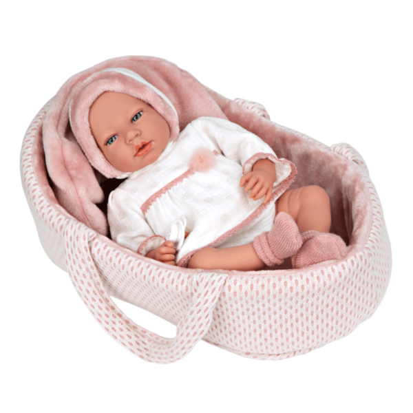Boneca Elegance Arias Andie Rosa c/ Alcofa 40cm Autobrinca Online