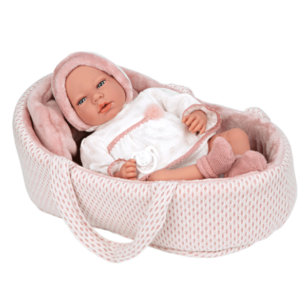 Boneca Elegance Arias Andie Rosa c/ Alcofa 40cm Autobrinca Online