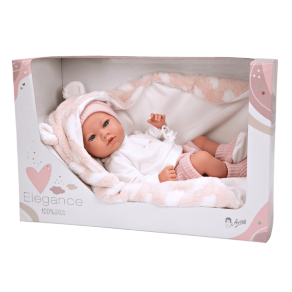 Boneca Elegance Arias Aria c/ Manta de Orelhitas 38cm Autobrinca Online