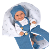 Boneco Elegance Arias Babyto Azul c/ Saco de Dormir 33cm Autobrinca Online
