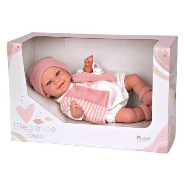 Boneca Elegance Arias Babyto Rosa Sorrisos 35cm Autobrinca Online