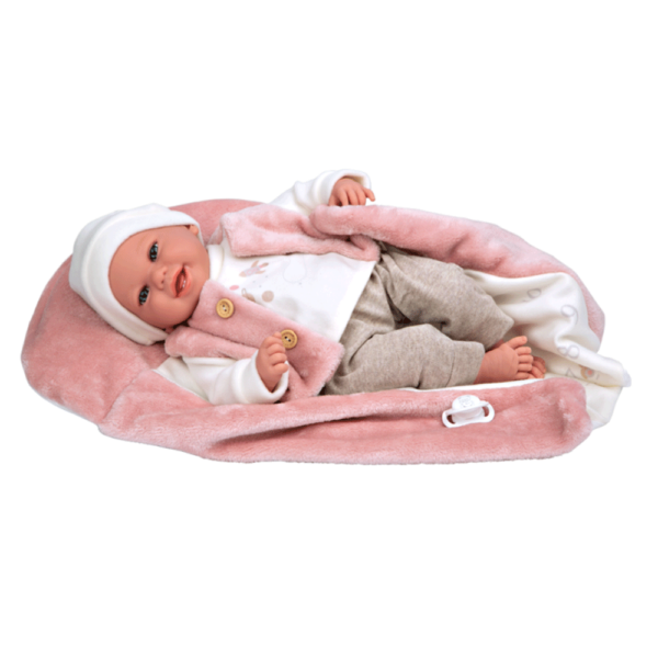 Boneca Elegance Arias Colin Rosa c/ Manta 40cm Autobrinca Online