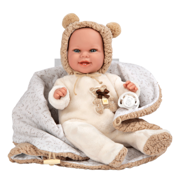 Boneca Elegance Arias Babyto c/ Roupa Ursinho Castanho 35cm Autobrinca Online