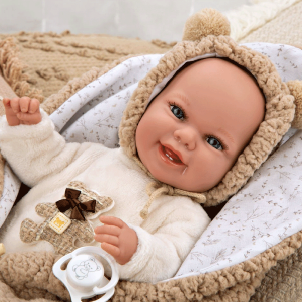 Boneca Elegance Arias Babyto c/ Roupa Ursinho Castanho 35cm Autobrinca Online