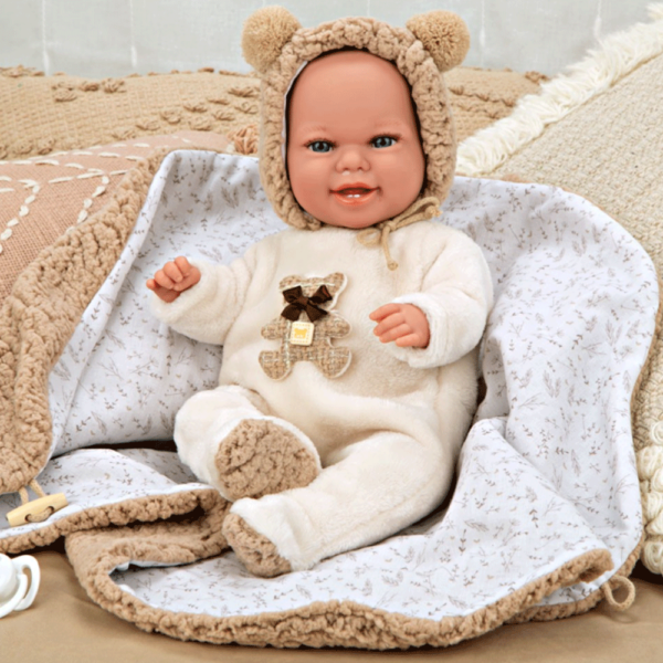 Boneca Elegance Arias Babyto c/ Roupa Ursinho Castanho 35cm Autobrinca Online