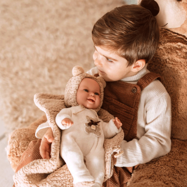 Boneca Elegance Arias Babyto c/ Roupa Ursinho Castanho 35cm Autobrinca Online