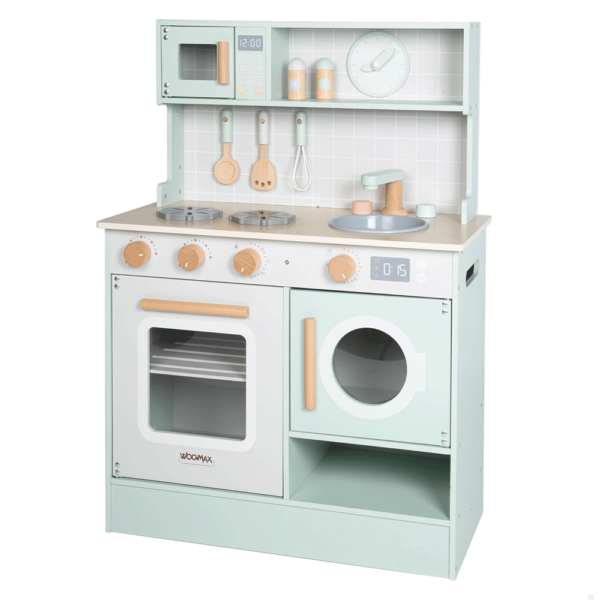 Cozinha de Brincar Kitchenette Madeira Woomax Azul Autobrinca Online