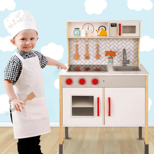 Cozinha de Brincar Madeira Woomax c/ Luz e Som Autobrinca Online