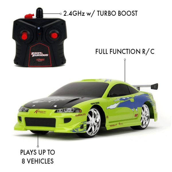 Velocidade Furiosa Brian Carro Mitsubishi 1995 1:16 RC Autobrinca Online