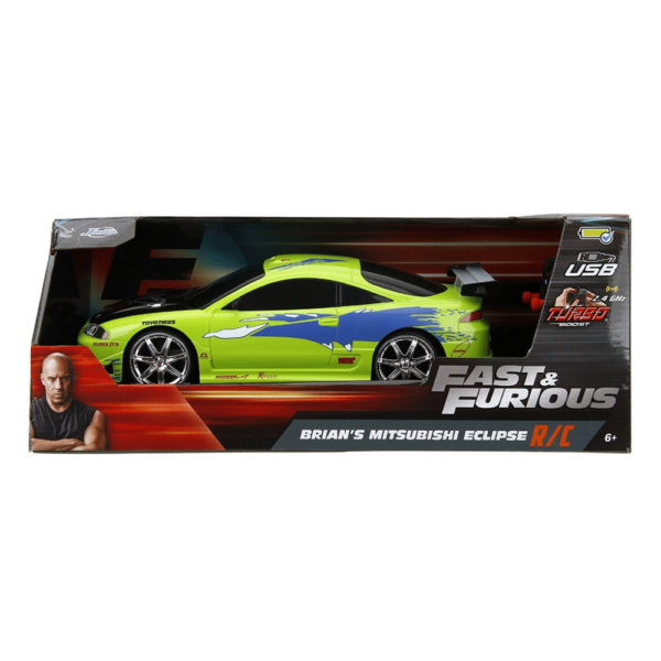 Velocidade Furiosa Brian Carro Mitsubishi 1995 1:16 RC Autobrinca Online