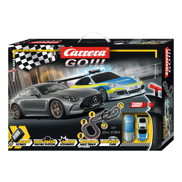 Pista Carrera GO!!! Chase’n Race 5,3m Autobrinca Online