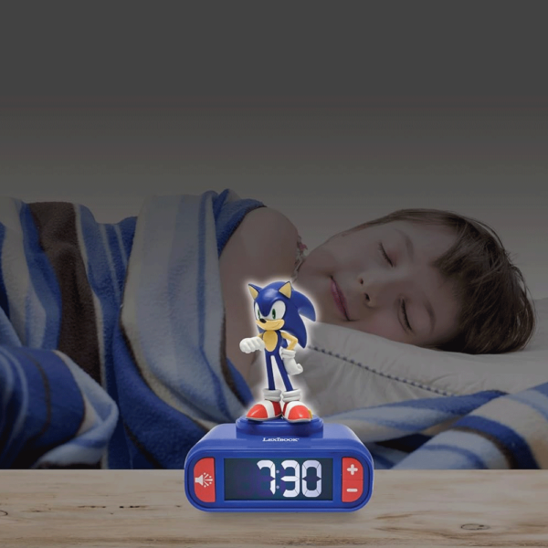 Sonic Relógio Despertador c/ Luz Noturna Autobrinca Online