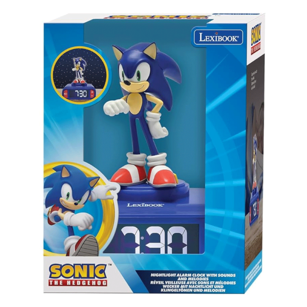 Sonic Relógio Despertador c/ Luz Noturna Autobrinca Online