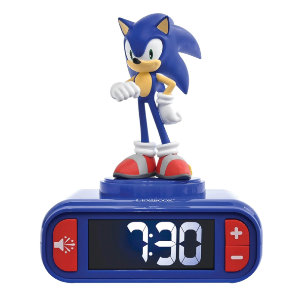 Sonic Relógio Despertador c/ Luz Noturna Autobrinca Online