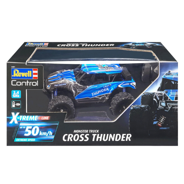 Carro Revell Control X-TREME Monster Truck Cross Thunder RC Autobrinca Online