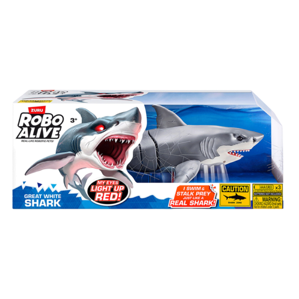 Robo Alive Shark Attack Tubarão Branco Autobrinca Online