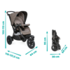 Carrinho Chicco Activ3 Dark Beige Autobrinca Online