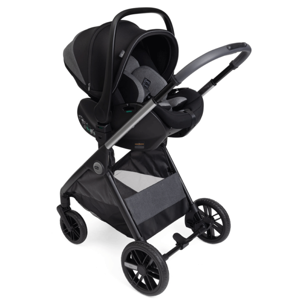 Duo Chicco Bellagio c/ First Seat Recline Black Satin c/ Base Isofix Full 360 Autobrinca Online