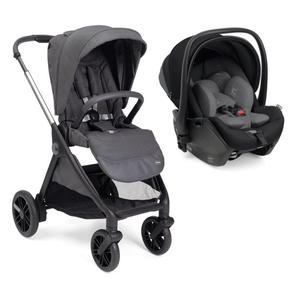 Duo Chicco Bellagio c/ First Seat Recline Black Satin Autobrinca Online