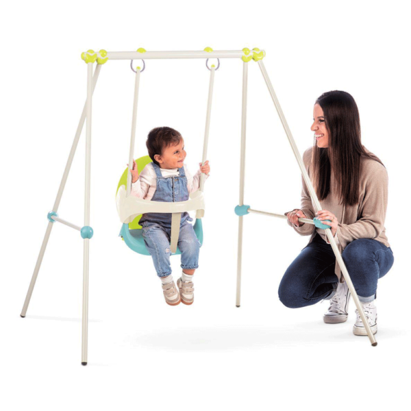 Baloiço Smoby Swing Metal 120cm Verde e Azul Autobrinca Online