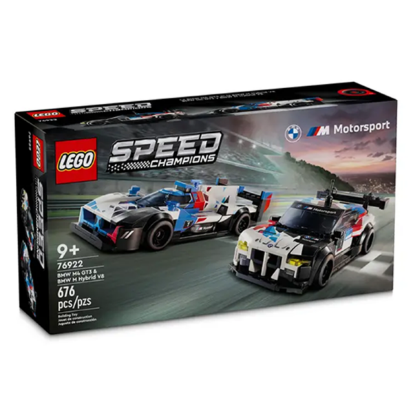 LEGO Speed Champions – Carros de Corrida BMW M4 GT3 e BMW M Hybrid V8 76922 Autobrinca Online
