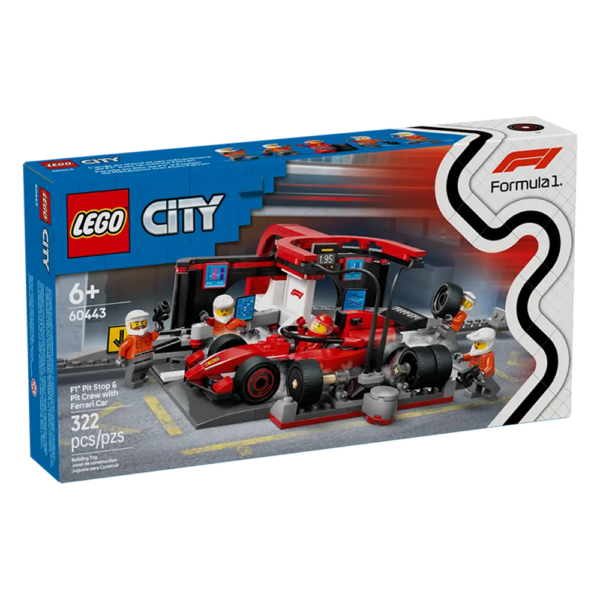LEGO City – Boxe de F1 e Equipa da Boxe com Carro da Ferrari 60443 Autobrinca Online