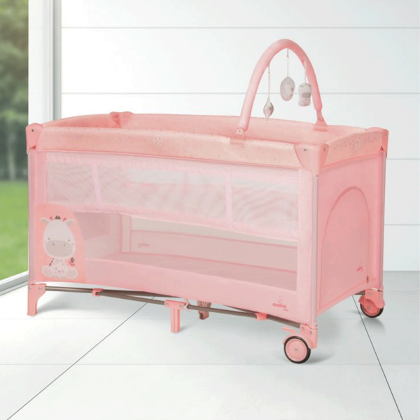 Cama de Viagem Asalvo Complet Duo Baby Girafa Rosa Autobrinca Online