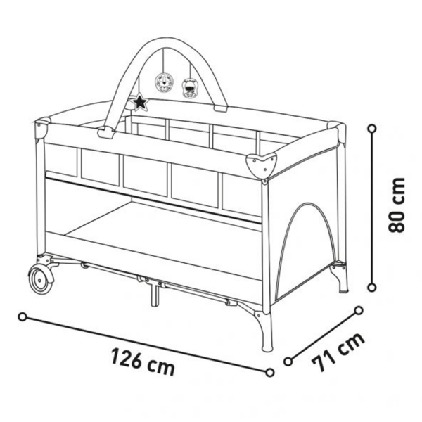 Cama de Viagem Asalvo Complet Duo Baby Girafa Rosa Autobrinca Online