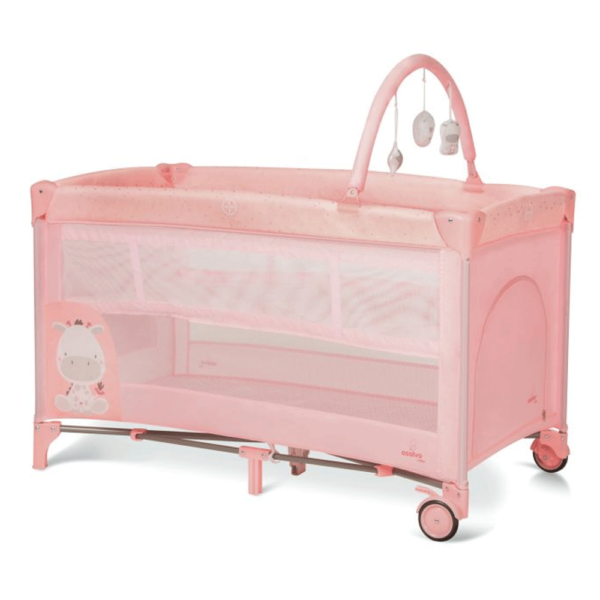 Cama de Viagem Asalvo Complet Duo Baby Girafa Rosa Autobrinca Online