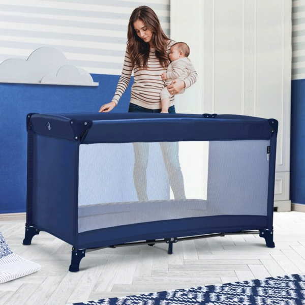 Cama de Viagem Asalvo Creta Azul Marinho Autobrinca Online