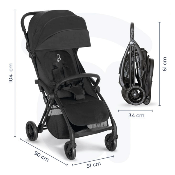 Carrinho de Passeio Asalvo Plis Plas Preto Autobrinca Online