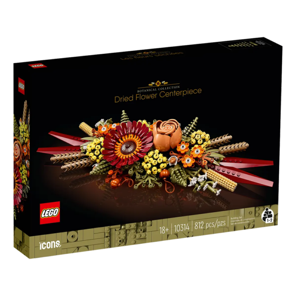 LEGO Icons – Peça de Centro de Flores Secas 10314 Autobrinca Online