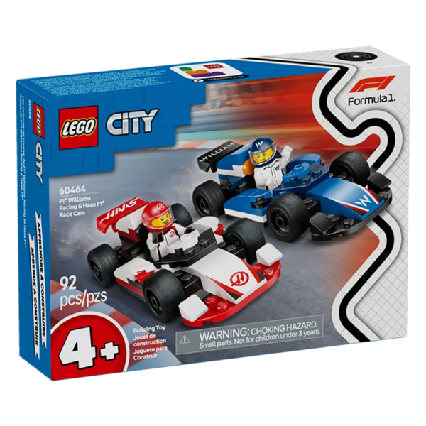 LEGO City – Carros de Corrida F1 da Williams Racing e Haas F1 60464 Autobrinca Online