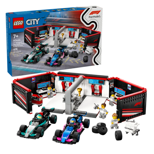 LEGO City – Garagem de F1 e Carros da Mercedes- AMG e Alpine 60444 Autobrinca Online
