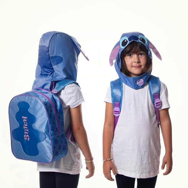 Mochila com Capuz Stitch Autobrinca Online