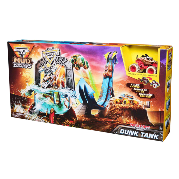 Monster Jam Mud Blasters Monster MUTT Dalmatian Dunk Tank Autobrinca Online