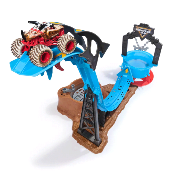 Monster Jam Mud Blasters Monster MUTT Dalmatian Dunk Tank Autobrinca Online
